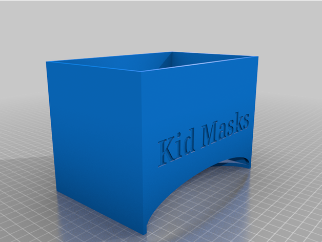 kid sized disposable mask dispenser 3D print model - Mito3D