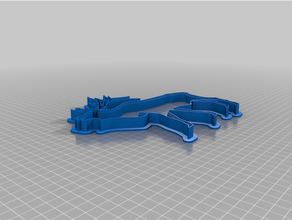 elk cookie cutter 3d print model - Mito3D