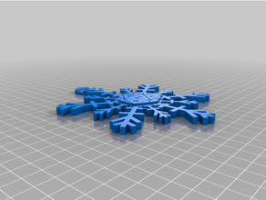 d20 fiocco neve albero ornamento Natale dado dungeon draghi giochi tavolo 3d print model - Mito3D