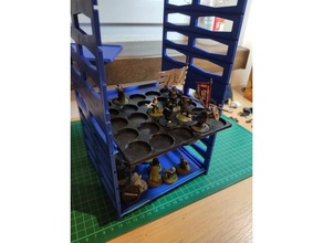 modulaire espace rangement Solution minis atelier jeux miniature marteau guerre 40k 3d print model - Mito3D