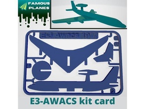 berühmt Flugzeuge e3 awacs Kit Karte Flugzeug Avion Auge Schlüsselbund otan Radar 3d print model - Mito3D
