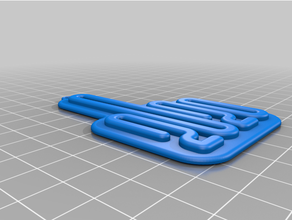 2020 middle finger ornament - easy print 3d print model - Mito3D
