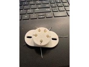 5pin tube socket 22 awg leads 3d print model - Mito3D