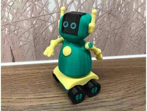 robot leo junior lastwagen duplo compatible lego youtube video 3d print model - Mito3D