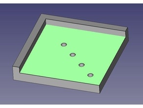 corner drill guide 4mm drilling 3d print model - Mito3D