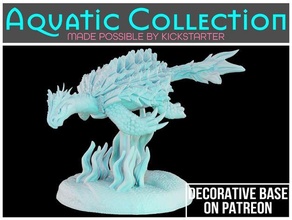 dragon turtle - tabletop miniature aquatic beast dnd dungeons dragons fantasy game gaming mini monster play role rpg underwater water 3d print model - Mito3D