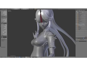 ningguang v01u early preview wip anime genshin impact videogame video game games 3d print model - Mito3D