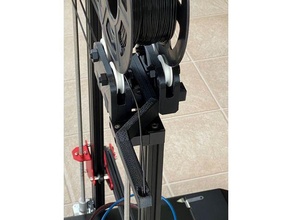 spool holder cr-10s pro v2 creality filament 3d print model - Mito3D