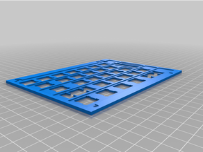 gaming keyboard plate mechanical 3d print model - Mito3D