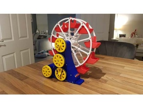 modelo Ferris rueda vapor motor 3d print model - Mito3D