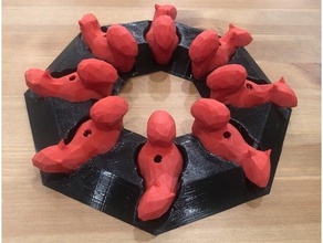 écrou voleur puzzle Jeu chiens 3d print model - Mito3D