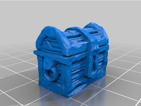 dungeon chest mimic 28mm support free 28mmscale miniature miniatures terrain 3dprintable dnd mini prop dungeons dragons frostgrave nosupport supports pathfinder rpg roleplaying game supportless tabletop games gaming treasure 3d print model - Mito3D
