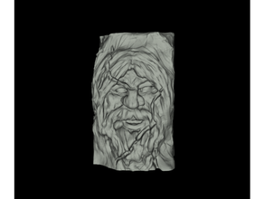 visage calcul 1 cara piedra art sculpture sculptures 3d print model - Mito3D
