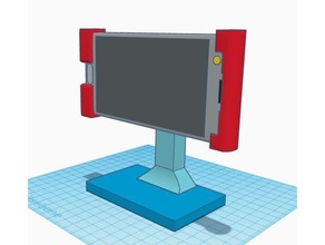 smartphone soporte vertical + horizontal familia reunión skype vídeo conferencia enfocar 3d print model - Mito3D