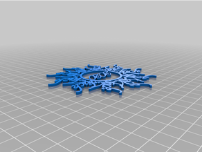 2020 snowflake ornament christmas covid goodbye virus 3d print model - Mito3D