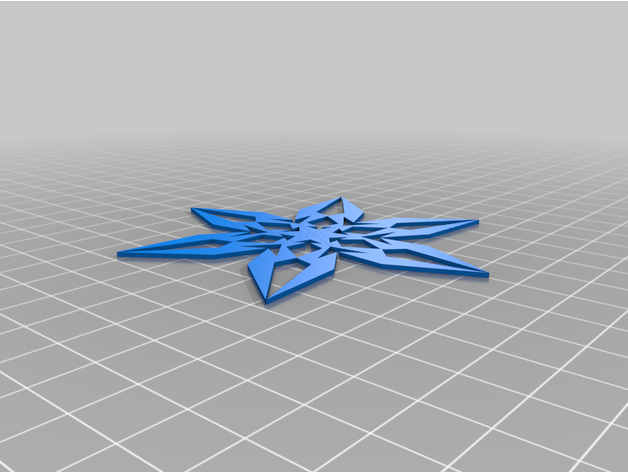 flocon neige délicat 3D print model - Mito3D