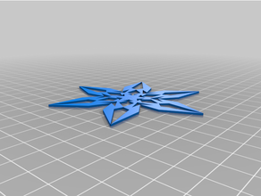 snowflake delicate 3d print model - Mito3D