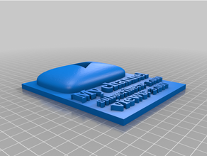Toque botão 3d print model - Mito3D