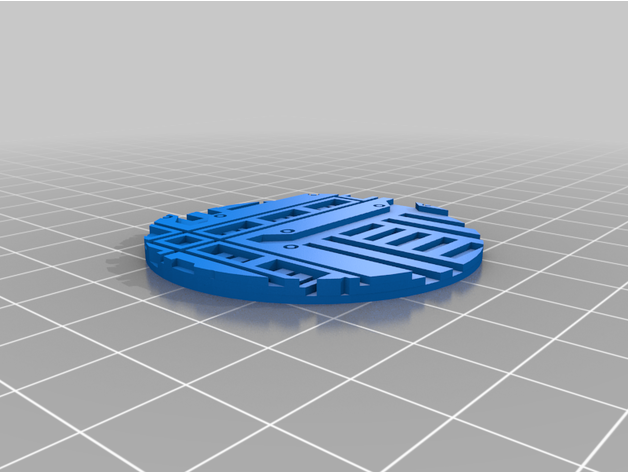 50mm nécromundish base nécromonde 3D print model - Mito3D
