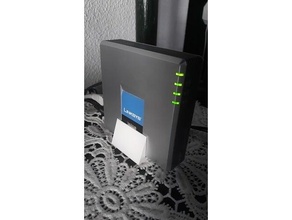 linksys pap2t vertical stand pap 3d print model - Mito3D