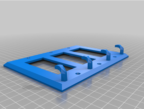 3 gang Dekora Mauer Teller 4 Schlüssel Haken 3d print model - Mito3D