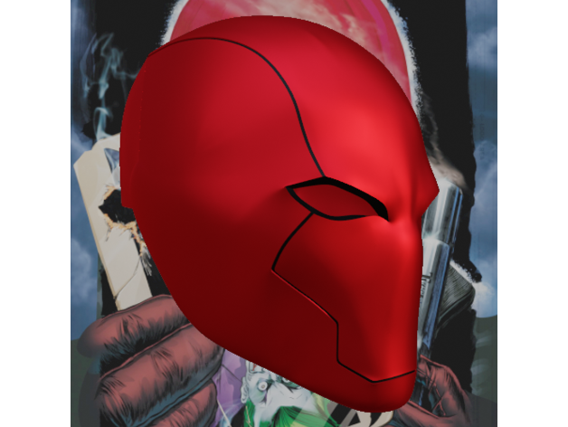 red hood rebirth v2 helmet batman dc comics mask props 3D print model - Mito3D