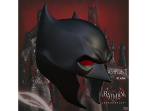 Batman punto d'infiammabilità maschera cosplay casco oggetti scena 3d print model - Mito3D