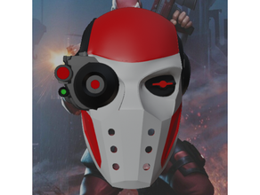 tiro morto cosplay capacete maravilha mascarar adereços 3d print model - Mito3D