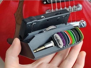 Caddie Box Gitarre Zubehör Gitarrist wählen 3d print model - Mito3D