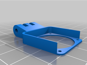 fan mount şişko köpek balığı köpekbalığı alıcı dijital fpv hakim gözlük binmek 3d print model - Mito3D