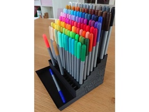 titolare supporto 120 felt tip colorazione penne mandala matita penna 3d print model - Mito3D