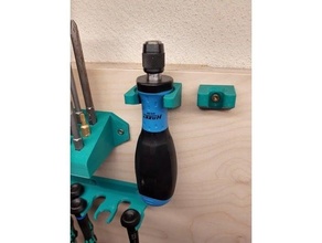 hazet bitholder wall mount bithalter wandmontage ratchet tool holder 3d print model - Mito3D