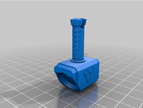 thor's hammer mjolnir fridge magnet thor 3d print model - Mito3D
