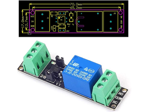 retransmissão caso bainha 3v optocoupler módulo esp8266 Sediada borda 3d print model - Mito3D