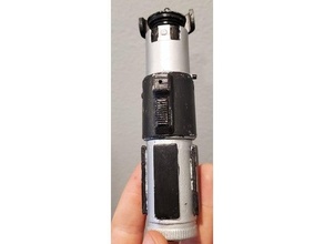 yoda lightsaber flashlight baby led replica star wars 3d print model - Mito3D