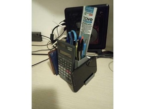 4-angle smartphone stand desk organizer pencil cup holder pen 3d print model - Mito3D