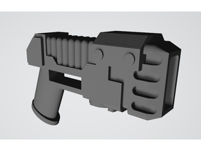 plasma pistola alimentado espada 3d print model - Mito3D