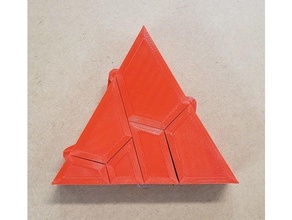hinged dissection triangle hexagon 3d print model - Mito3D