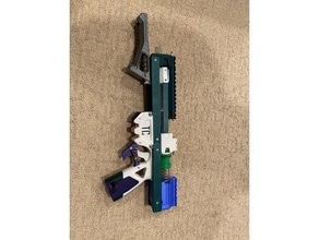 garra colmillo caliburn nerf desintegrador pistola 3d print model - Mito3D