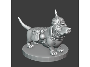 daring dachshund 3d print model - Mito3D