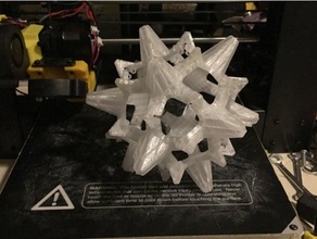 Dodekaeder Star Ornament 3d print model - Mito3D