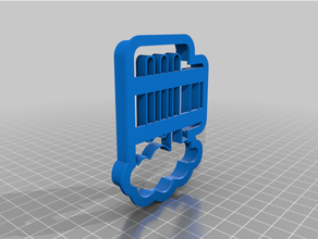 beer cookie cutter 3d print model - Mito3D
