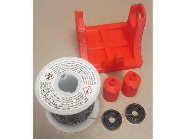 kester Lot Real Halter Unterstützung Spule Löten Stand 3D print model - Mito3D