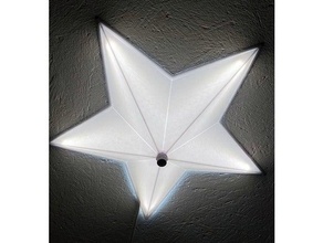 star lamp plafond mur lampe LED lumière étoile vase mode 3d print model - Mito3D