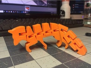 Raposa flexível animal inquietação brinquedo brinquedos 3d print model - Mito3D