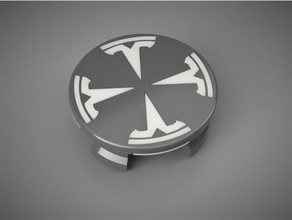tesla model 3 wheel center cap 4xt-logo weelcap 3d print model - Mito3D