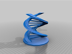 dna2 decoração DNA 3d print model - Mito3D