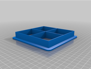 square grid cookie cutter - 65 mm 3d print model - Mito3D
