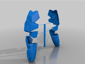 odst braço armaduras 3d print model - Mito3D
