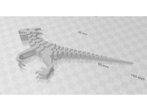 flessibile indoraptor 3d print model - Mito3D